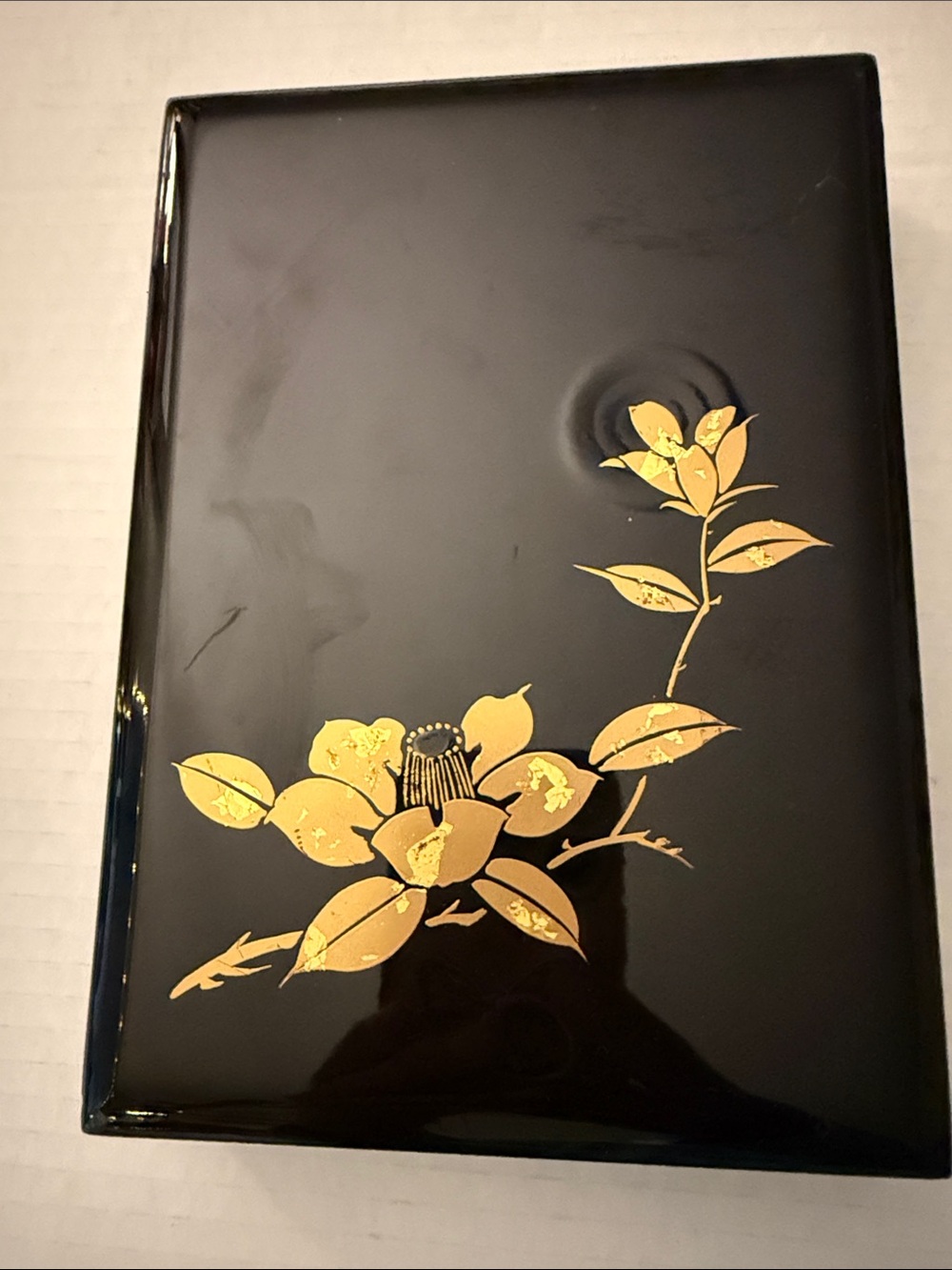 Vintage Lacquer Trinket Box. 7 1/2”x5 1/2”